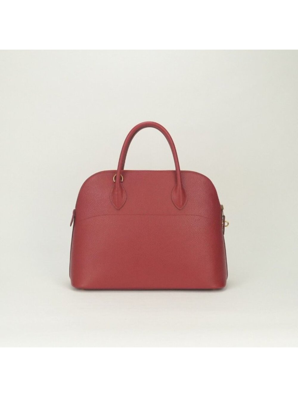 Hermes Bolide 35 Tote Shoulder Bag Ardennes Rouge Vif Rougevif Red Gold 2-Way - Picture 3 of 9